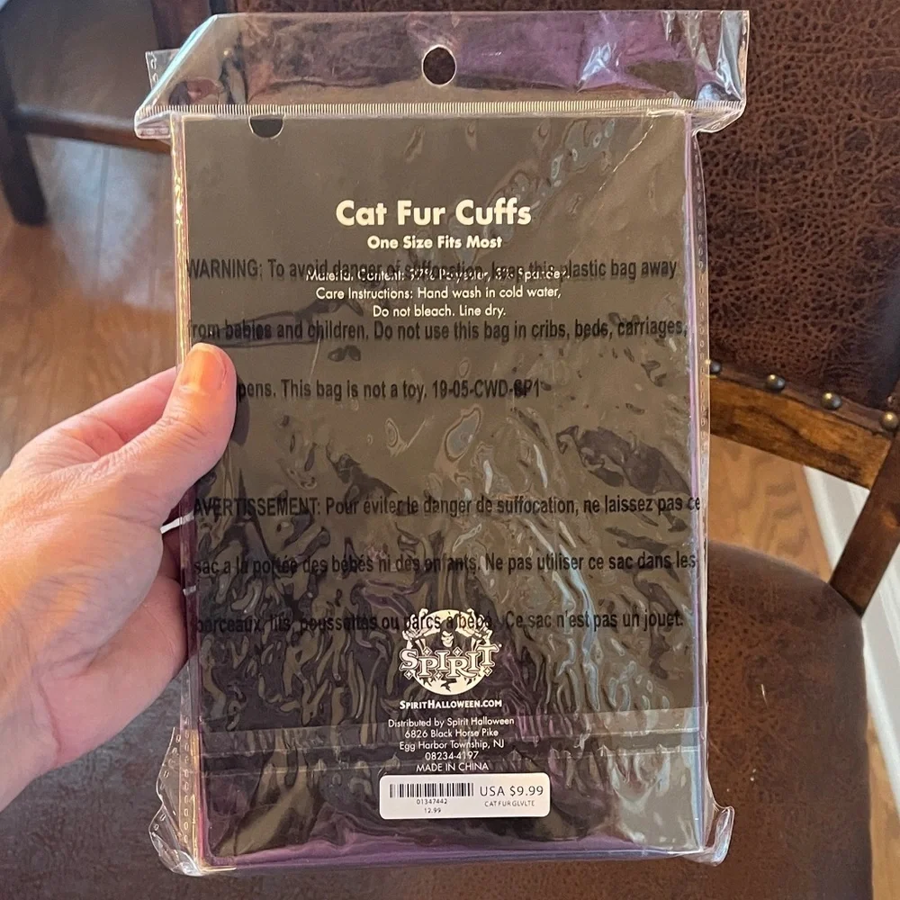 Spirit Black Cat Fur Cuffs